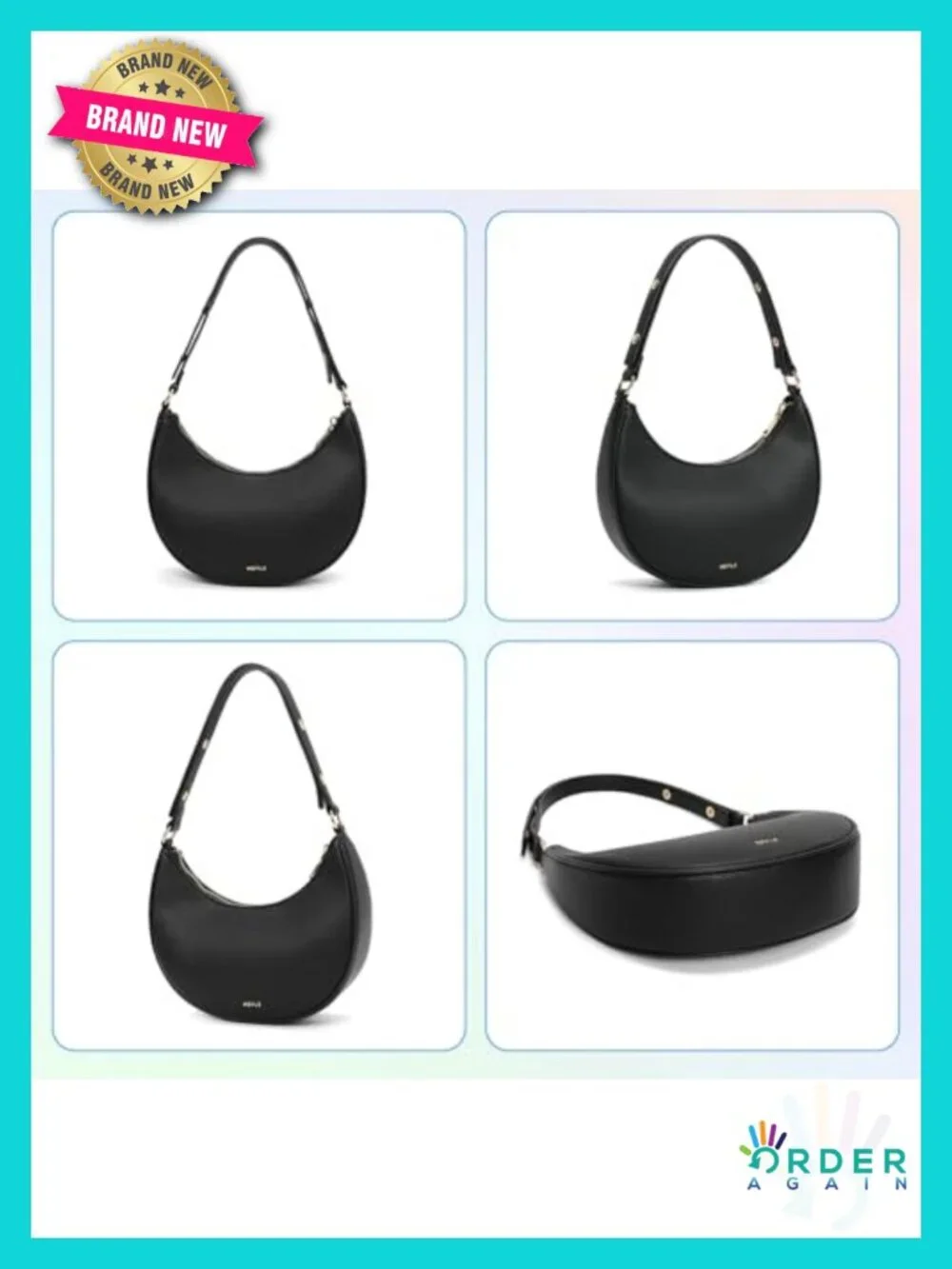 PU Leather Hobo Bag with Adjustable Strap and RFID Protection